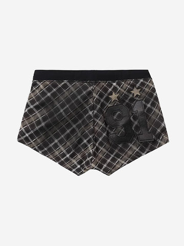 Y2K Graphic Striped Sporty Shorts