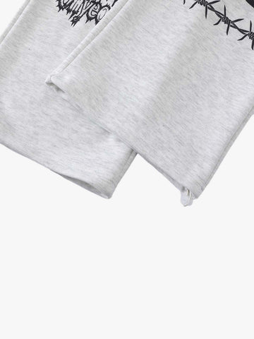 Dark Graphic Print Sweatpants
