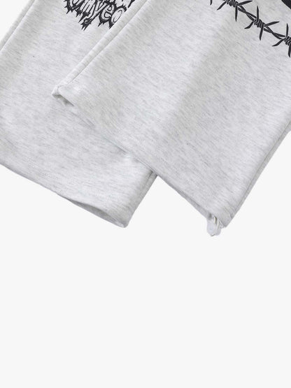 Dark Graphic Print Sweatpants