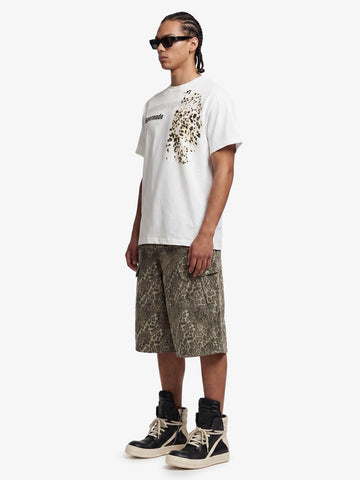 Vintage Leopard Cargo Shorts