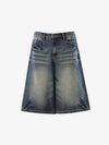 Vintage Whiskered Denim Jorts