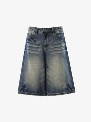Vintage Whiskered Denim Jorts