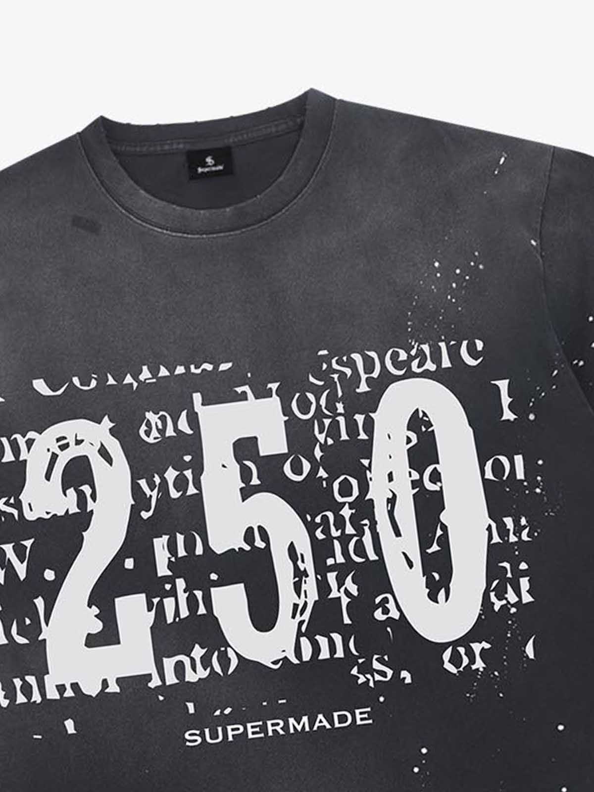 Newspaper Typo 250 Washed T-Shirt