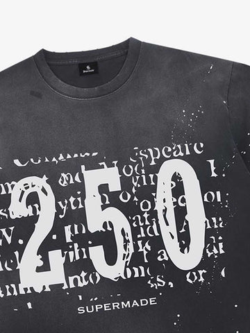Newspaper Typo 250 Washed T-Shirt