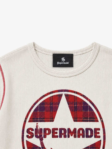 Girl Graphic Waffle Long Sleeve