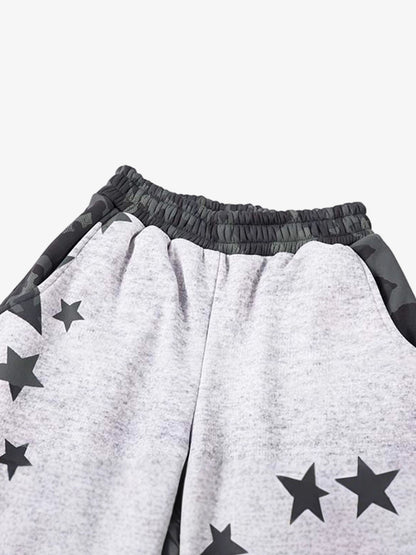 Camouflage Reversible Star Print Sweatpants 