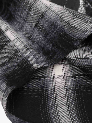 Plaid Dark Graphic Shirt