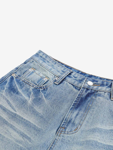 Vintage Whiskered Denim Jorts