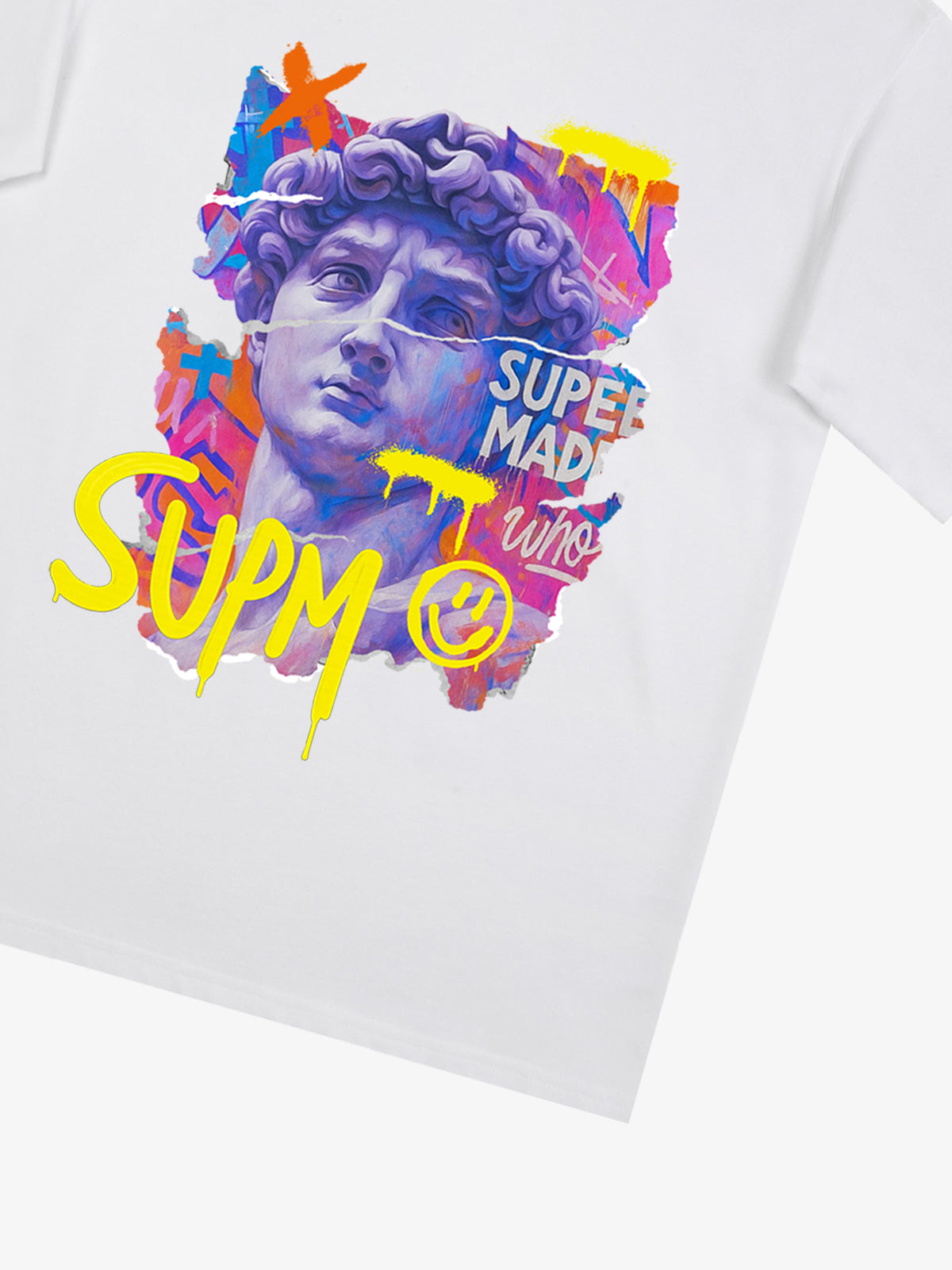 David Sculpture Vibrant Graffiti Art T-Shirt 