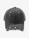 Distressed Rivet Detail Cap