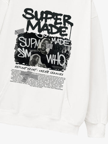 Trendy Retro Graffiti Character Hoodie 