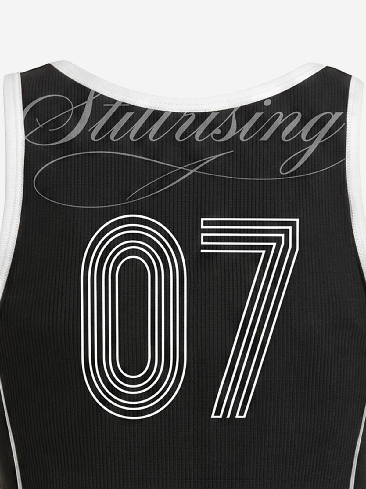 Number Logo Color Block Vest