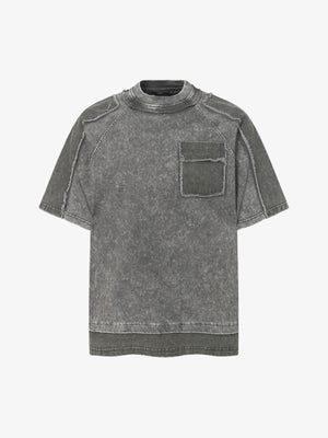 Exposed Seam Washed T Shirt