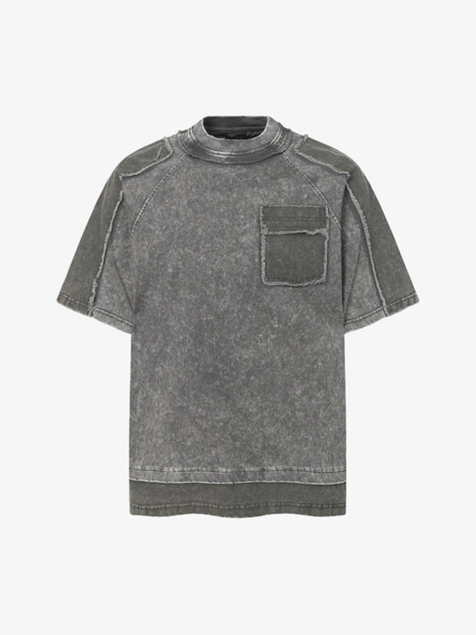 Exposed Seam Washed T Shirt
