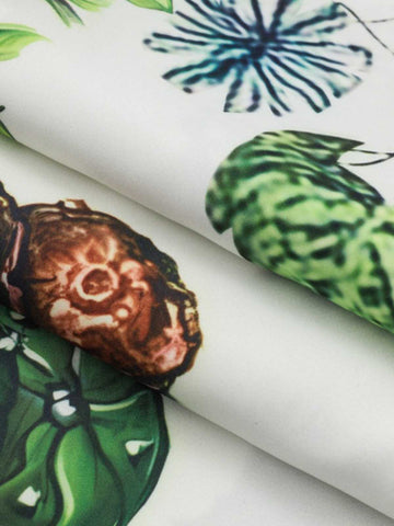 Vintage Succulent Botanical Print Shirt