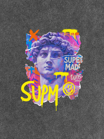 David Sculpture Vibrant Graffiti Art T-Shirt 