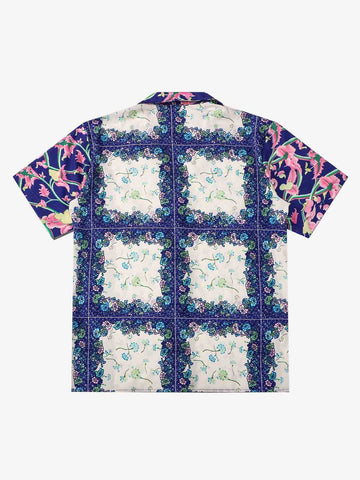 French Tulip Tile Cuban Shirt