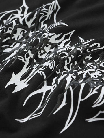 Abstract Flame Long Sleeve Tee