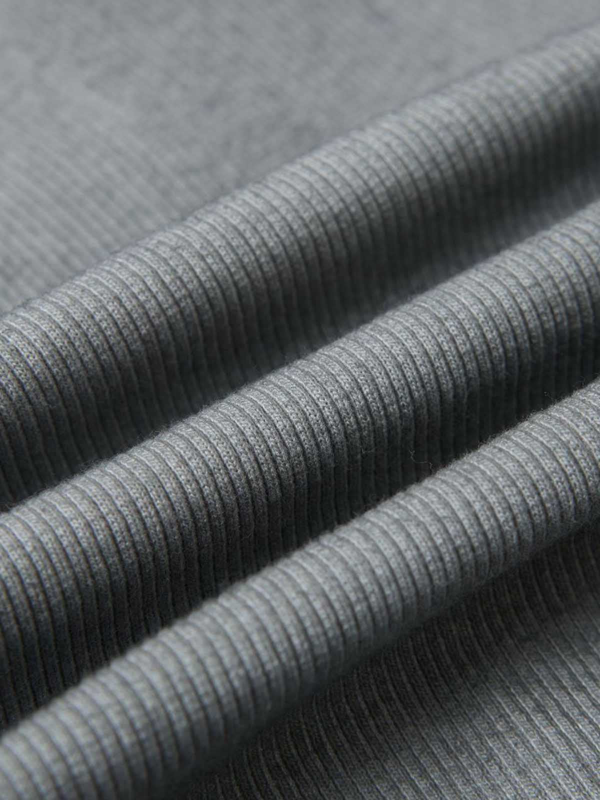 Vintage Washed Sculpted Seam Ribbed Long Sleeve T-Shirt - 2624 