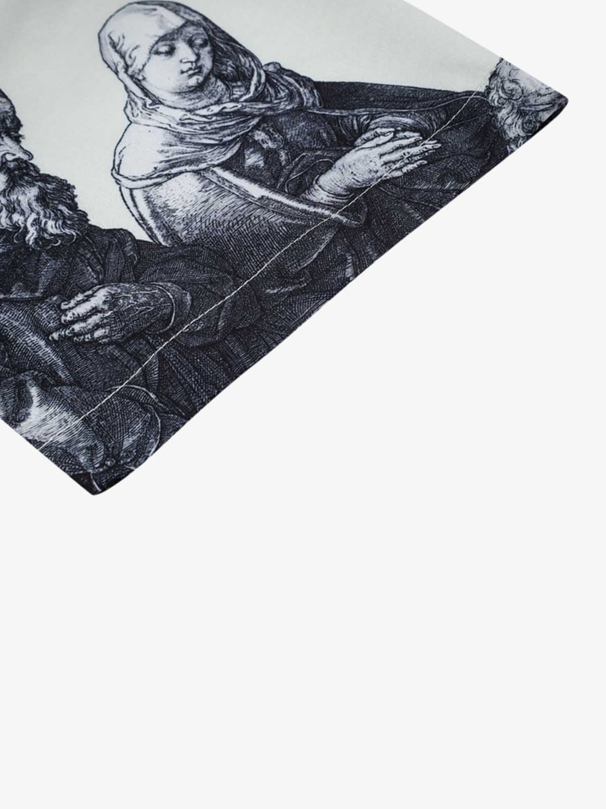 Renaissance Sketch Art Cuban Shirt 