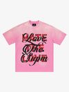 Retro Color-Blocked Lettering T-Shirt
