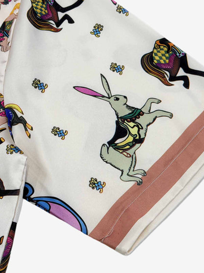 Carousel Park Satin Cuban Shirt