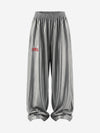 High-Waist Satin Wide-Leg Pants
