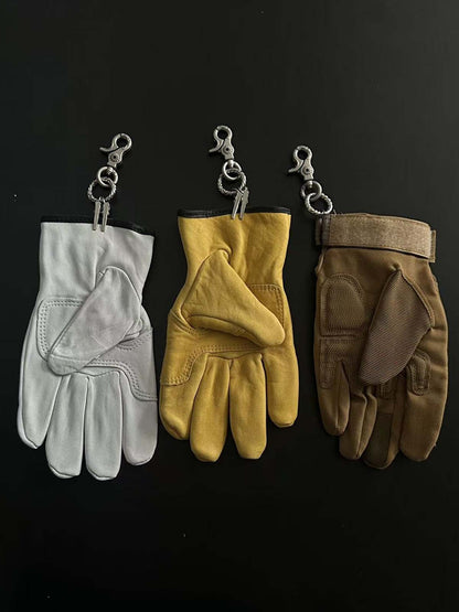 Vintage Glove Keychain Charm 