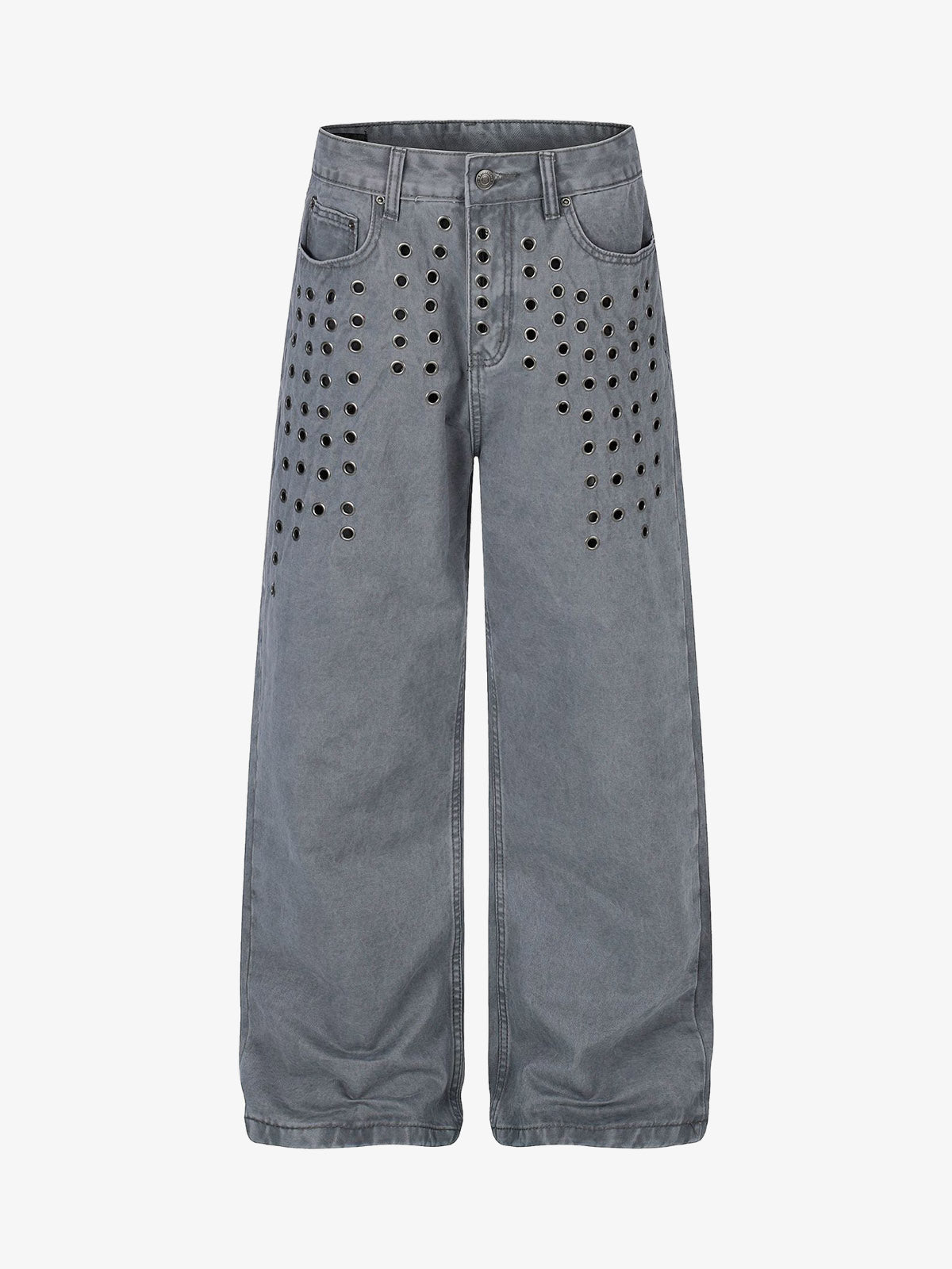 Cut-Out Rivet Jeans