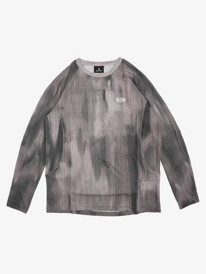 Tie-Dye Patchwork Long Sleeve Tee
