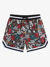 Retro Mesh Drawstring Basketball Shorts