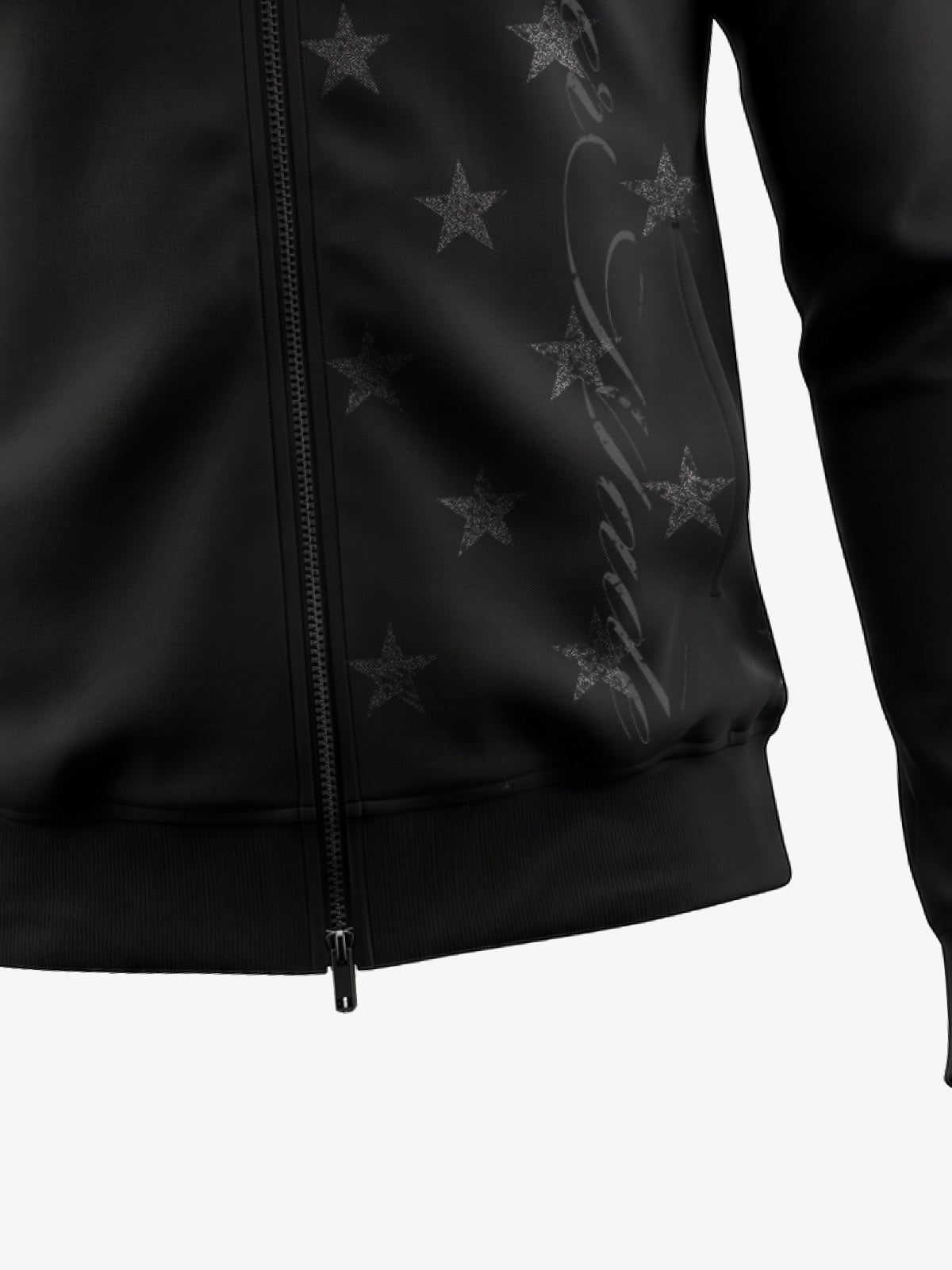 Dual Zip Star Print Jacket