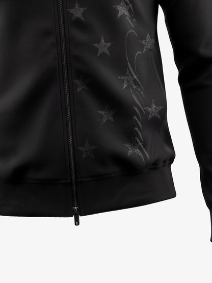 Dual Zip Star Print Jacket