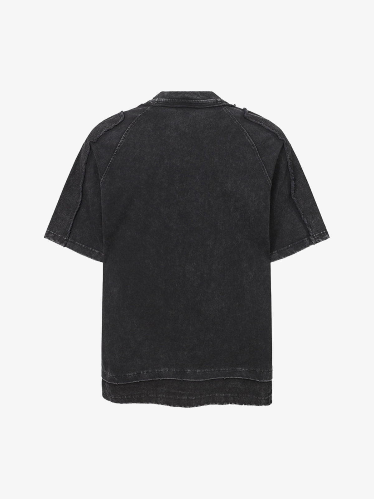 Exposed Seam Washed T Shirt