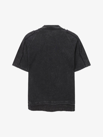 Exposed Seam Washed T Shirt
