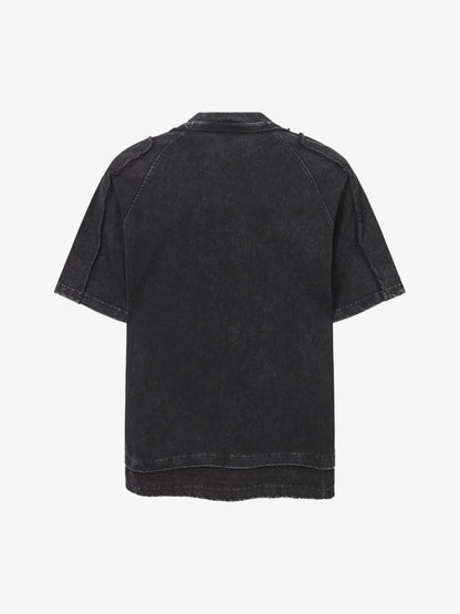 Exposed Seam Washed T Shirt