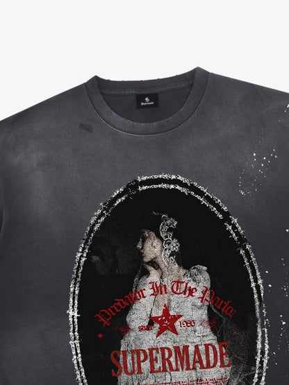 Man in the Mirror Splatter Graphic Tee
