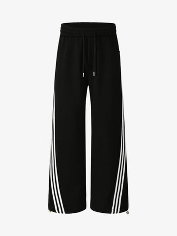 Striped Loose Drape Pants 