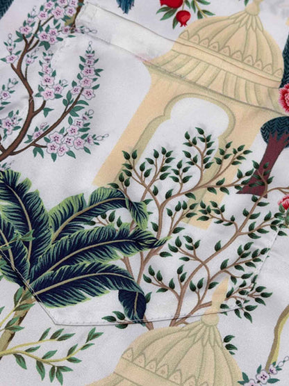 French Peacock Manor Cuban Shirt