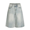 Light Wash Loose Fit Denim Jorts 