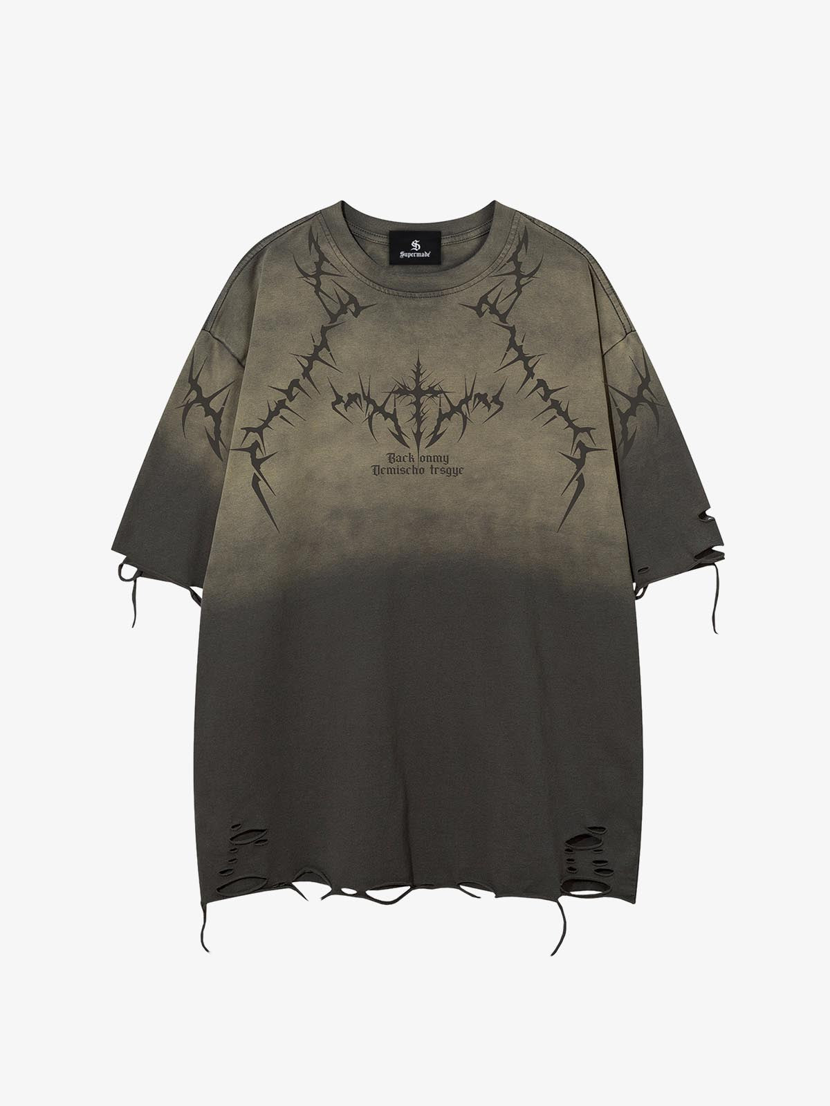 Vintage Thorn Graphic Distressed T-Shirt