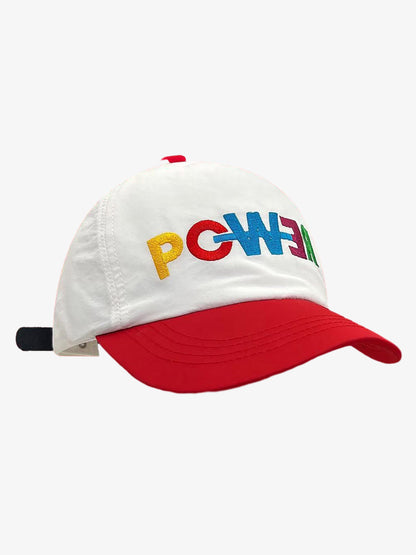 Color-Block Power Letter Baseball Cap