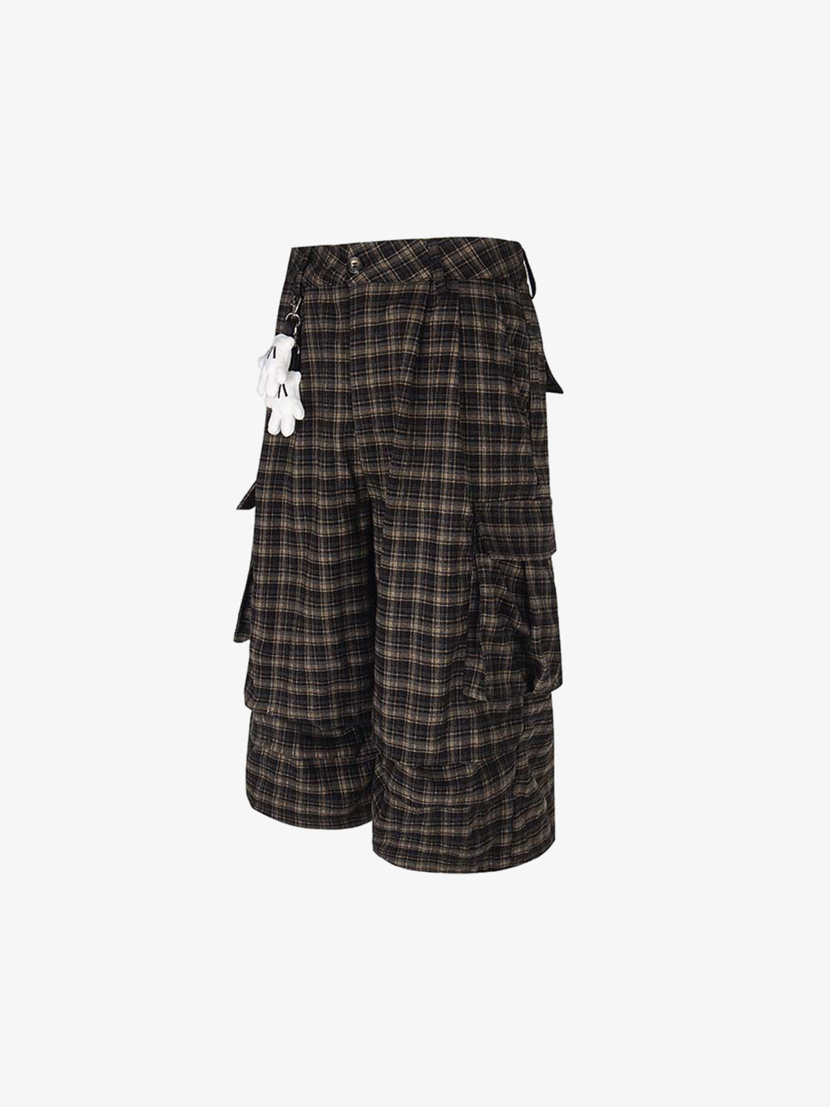 Plaid Cargo Pocket Jorts 