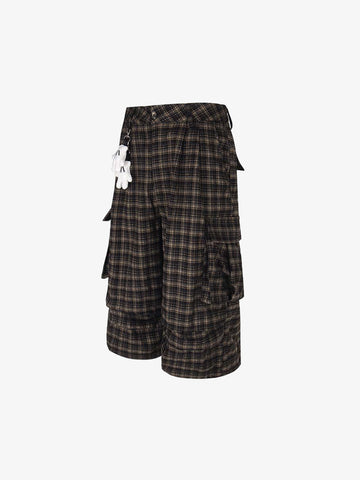 Plaid Cargo Pocket Jorts 