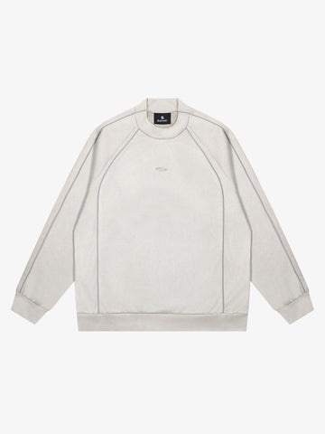 Suede Patchwork Sweatshirt