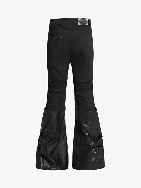 Black High-Waisted Slim Fit Chino Pants