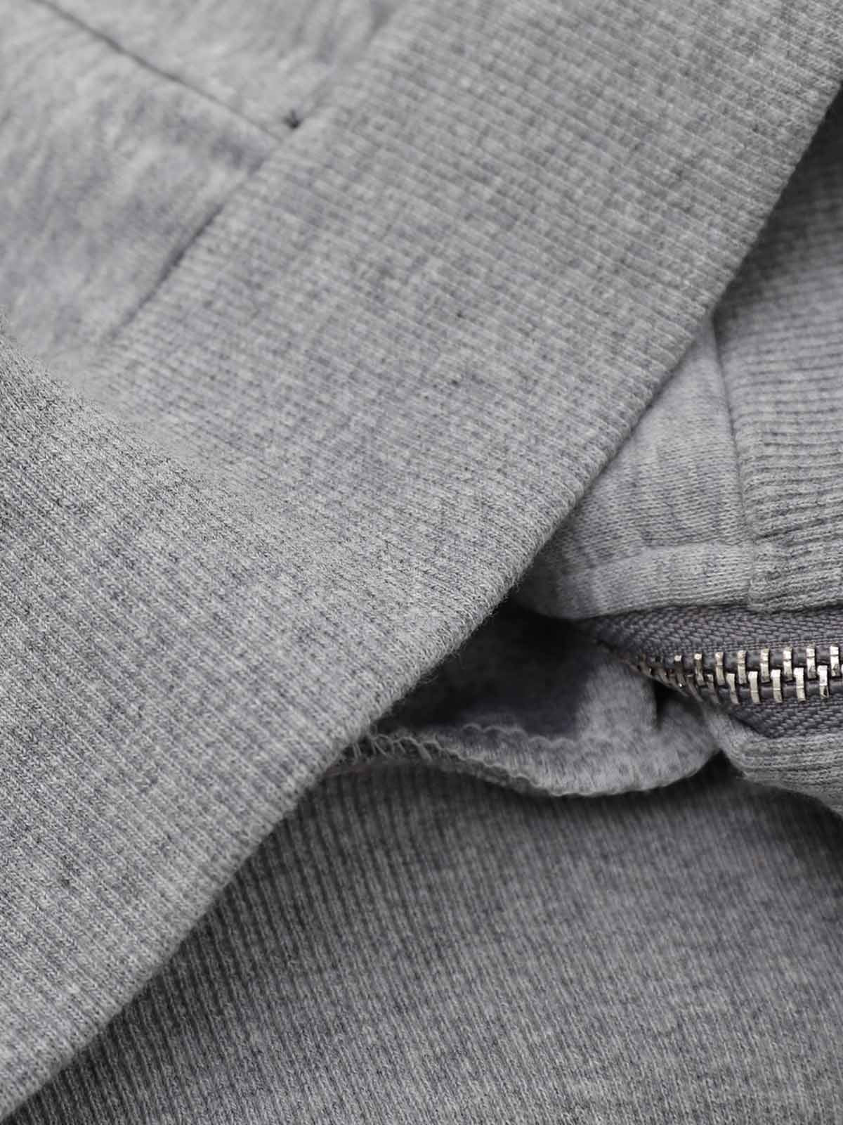 Logo Embroidered Zip Hoodie