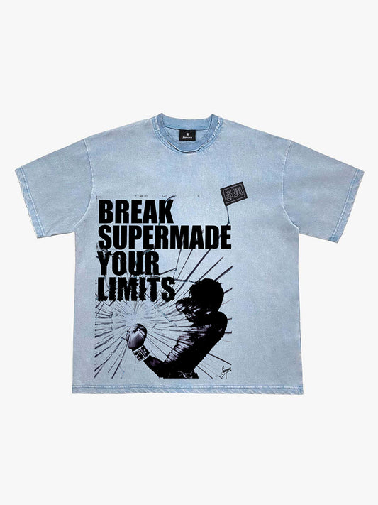 Washed Break Limits Graphic T-Shirt