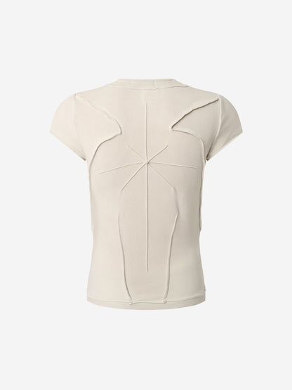 Scorpion Embroidered Exposed-Seam T-Shirt