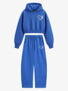 Cotton-Padded Hoodie and Loose Trousers Set